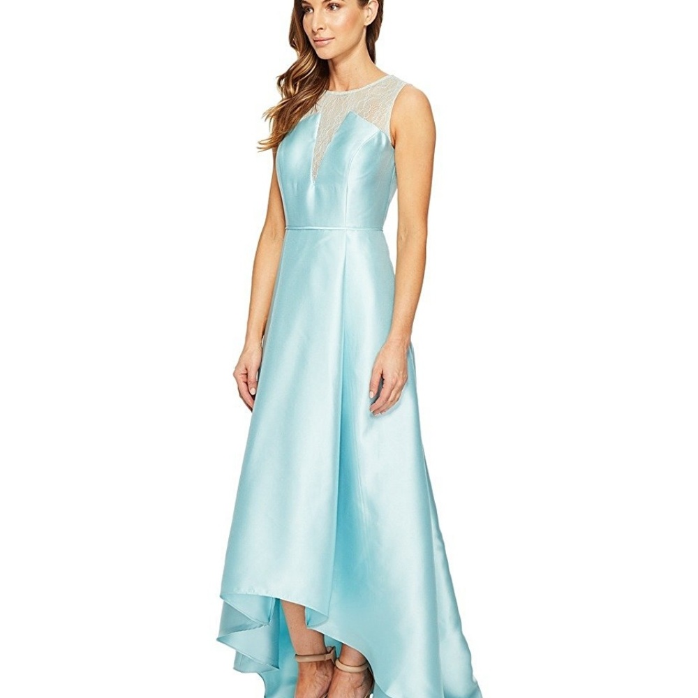 Lace Bodice Yoke and Mikado Combo W/ Pockets